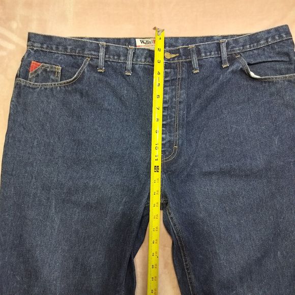 Walls flame resistant FR workwear Size 48x30 ATPV 24.2 blue denim men jeans 2HRC - Picture 12 of 15